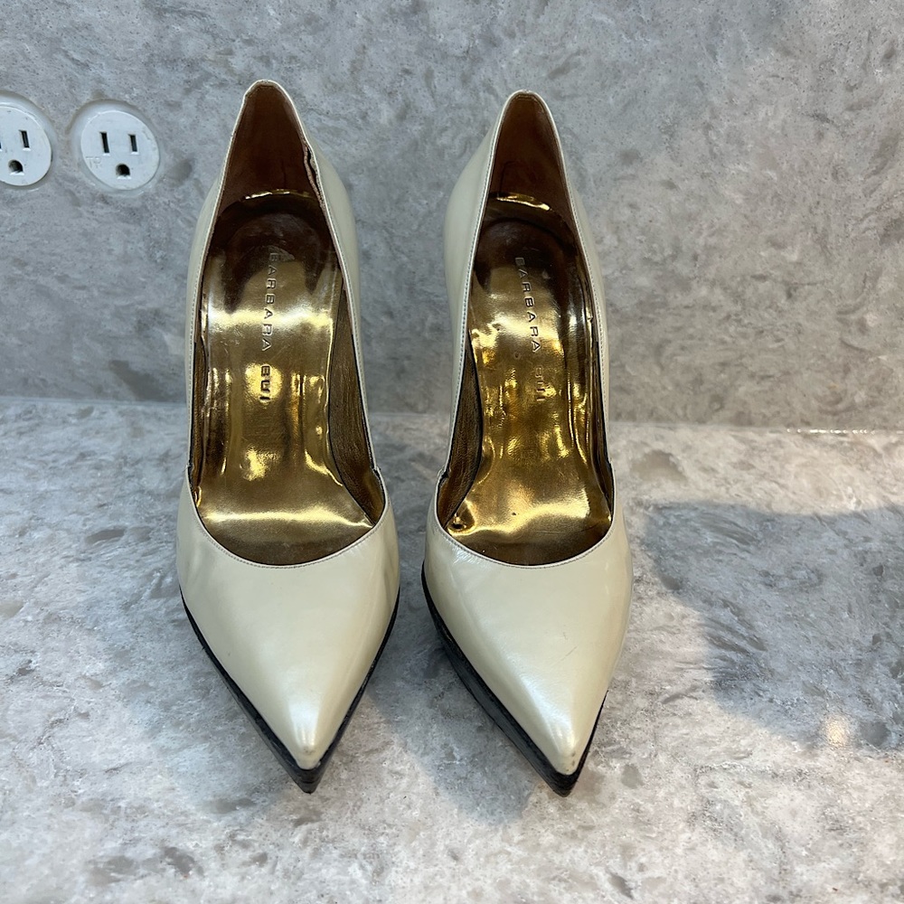 Barbara Bui Pearl Chrome Pumps